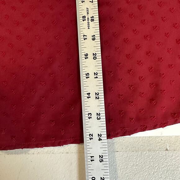 ModCloth Chiffon Hight Neck Blouse Large Heart Print‎ - Picture 7 of 7